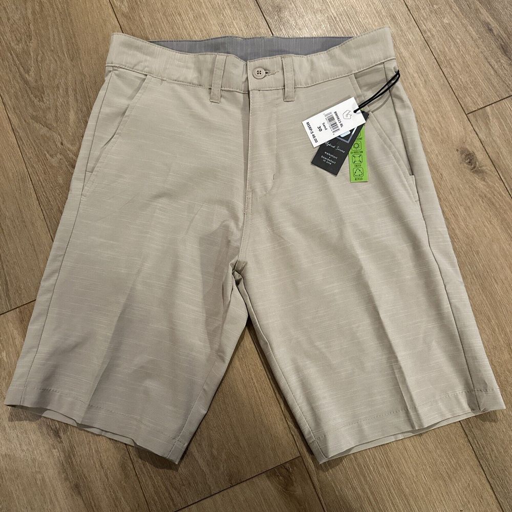 Burnside Hybrid Walk & Board Shorts Men's 30 20" Sand Stretch NEW Surf